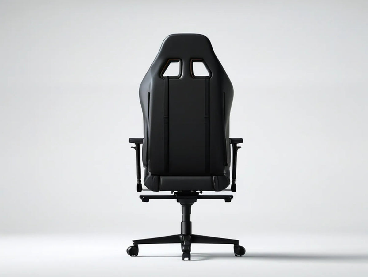 Black High-Back Racing-Style Gaming Chair, 68 x 68 x 124-134 cm, PU Leather