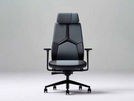 High-Back Ergonomic Gaming Office Chair with Headrest, Black/Gray, 27.6 x 27.6 x 47.2-51.2 in